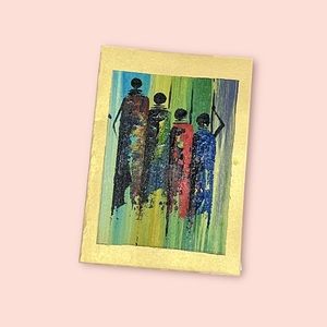 Hand painted blank card